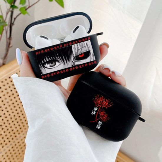 Tokyo Ghoul Anime Horrible Soft Black Case for Apple Airpods Pro Ken Touka Earphone Cover Funda Coque