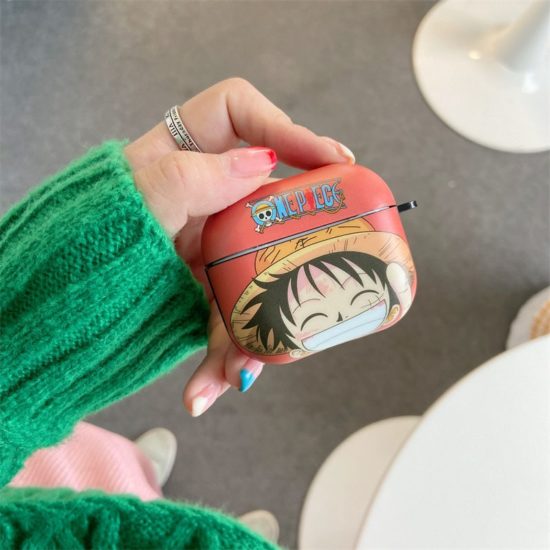 Hard Earphone Case for AirPods Pro Cover Anime One Piece Zoro Luffy - Image 3