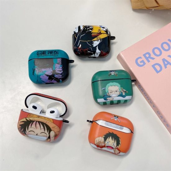 Hard Earphone Case for AirPods Pro Cover Anime One Piece Zoro Luffy