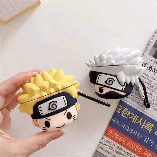 ⁦Naruto Anime Earphone Set Silicone Hard case for AirPods Pro Cover⁩ - الصورة ⁦2⁩