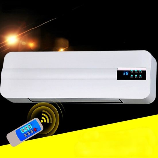 ⁦Electric Air Heater Fan Wall-mounted Wall Hanging WarmCool Wind Blower Warmer Room Ceramic Thermal Heating Stove Radiator⁩ - الصورة ⁦2⁩