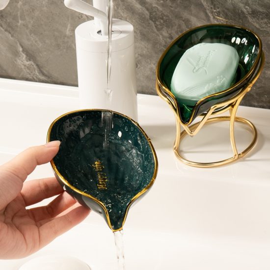 Light Luxury Toilet Soap Box Household Soap Dish Tray Bathroom Accessories - Image 3