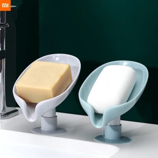 Bathroom Chinese Soap Dish Storage Box With Slippy water Holder For Toilet Kitchen Supplies 1pcs