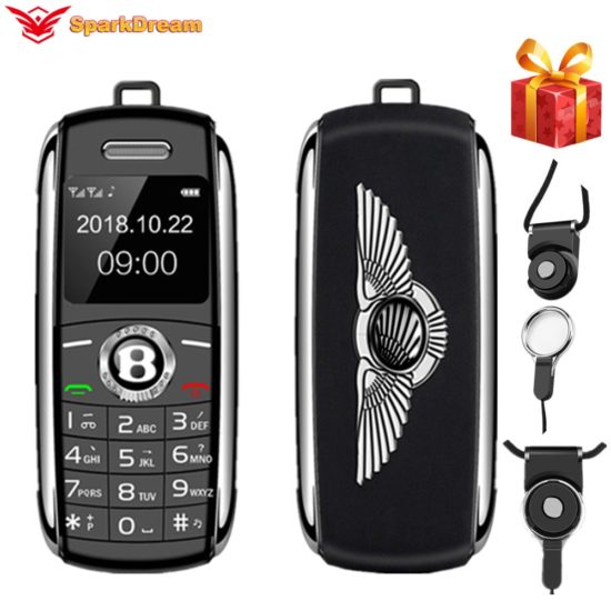 Smallest Cell Phone Dialer Bentley 0.66 Inch MP3 Bluetooth Magic Voice Unlock Dual Sim