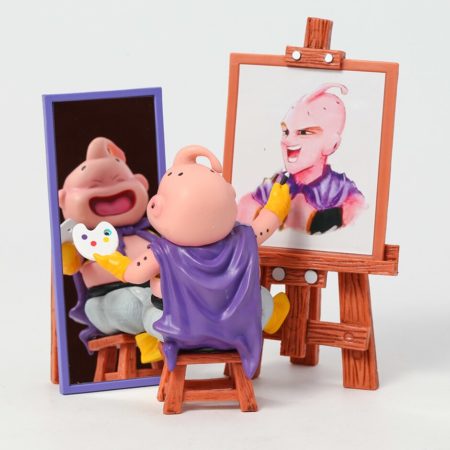 Dragon Anime Ball Painting Majin Buu Figure PVC Toy 14cm Model Doll Collection GIft