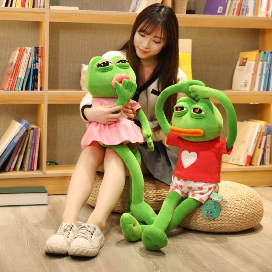 Sad Pepe Frog Plush 4chan Meme Toys Stuffed Animal Dolls Creative 50-90cm Cute Magic Expression Lovely Gift - Image 3