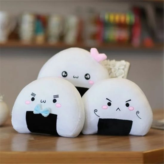 Mini Rice Ball Pillow Soft Japanese Sushi Cushion Stuffed Toy - Image 2