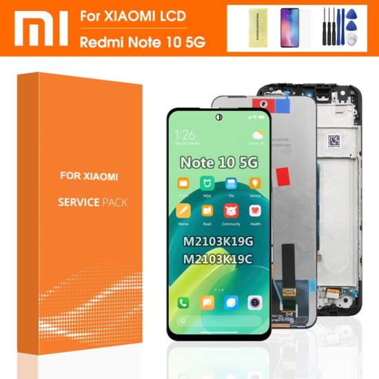 Original LCD For Xiaomi Redmi Note 10 5G Display Touch Screen Digitizer Assembly LCD 100%Tested