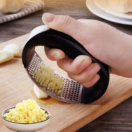 Stainless Steel Garlic Presses Manual Garlic Mincer Garlic Tools Kitchen supplies Gadgets Curve presses Fruit Tools