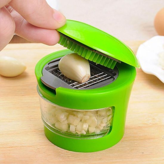 Stainless Steel Garlic Presses Manual Garlic Mincer Garlic Tools Kitchen supplies Gadgets Curve presses Fruit Tools - Image 2