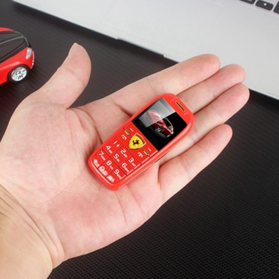 Mini Car Key Push Button Lamborghini Mobile Phone Magic Voice Bluetooth Tiny Size Cheap Children CellPhone