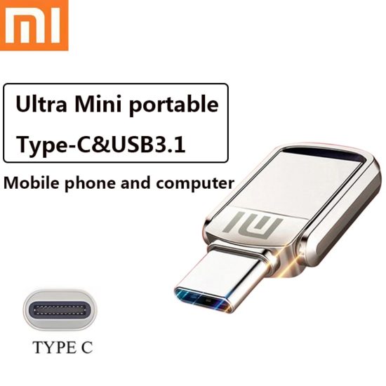 U Disk Type-C USB 3.1 2TB-128GB Interface Mobile Phone Computer Mutual Transmission Portable USB Memory Xiaomi