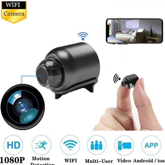 Mini WiFI Camera Wireless Home Security CCTV With Audio Video Recording Night Vision Motion Detection HD-1080P
