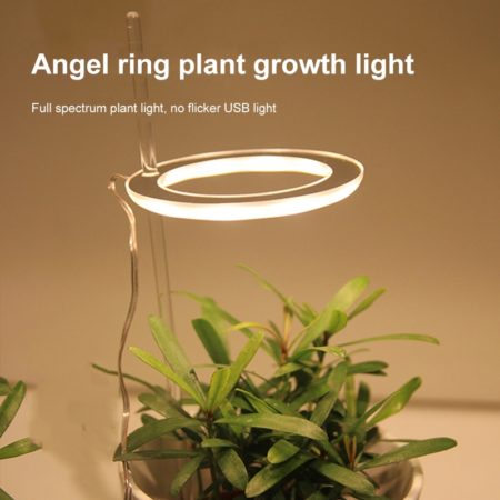 Angel Ring Light Lamp for plants For Growing USB-5V Phytolamp Growth Landscape Lighting for Indoor Plants Bonsai Flowers
