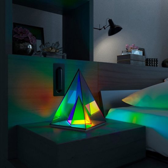 Pyramid Night Light LED USB Color Dimming Atmosphere Lamps Home Bedroom Decoration Birthday Gift Lamp