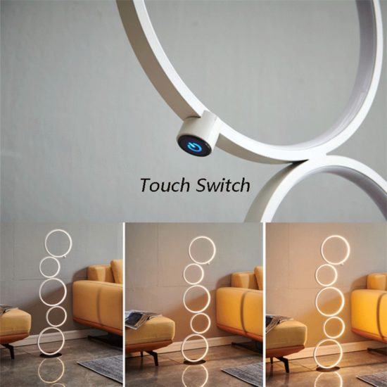 Lamp Floor for Living Room Touch Switch 3-Levels Led Dimming Metal Iron Nordic Decoration Home Corner Stand Lighting - Image 3