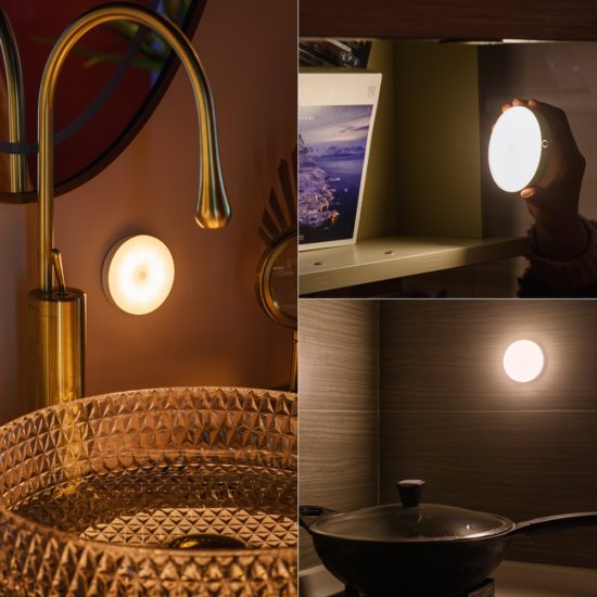 Wireless Night Lights With Motion Sensor 1000mAh LED Wall Light For Bedroom Kitchen Cabinet Corridor Night Lamp - Image 4