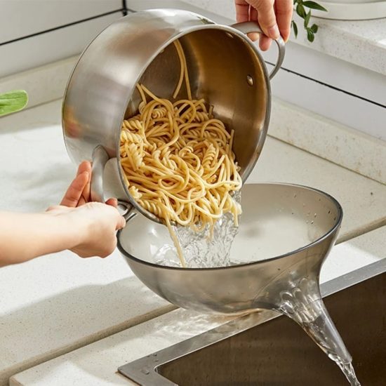 Sink Strainer Plastic Fruit Vegetable Washing Basket Drainer Creative Baskets Filter Shelf Kitchen Tools - Image 2
