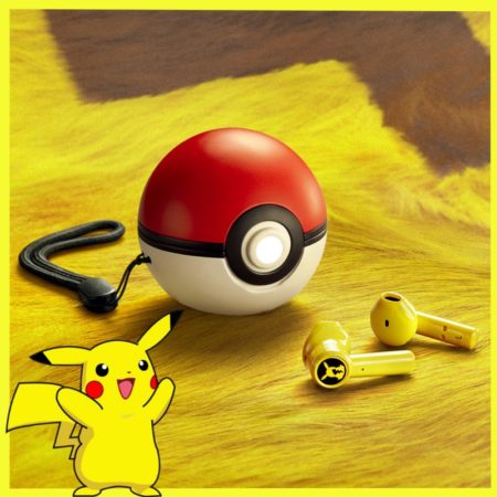 Earphones Pokemon Pikachu Ball Razer Wireless Bluetooth 5.0 Sport Noise Reduction Headphones Touch Control Microphone Universal Gift
