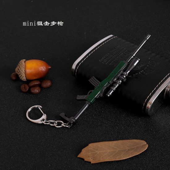 PUBG Keychain Battlegrounds Eat Chicken Backpack Battle Frying Pan Helmet 98k Keyring Woman-Man Fashion Jewelry - Image 4