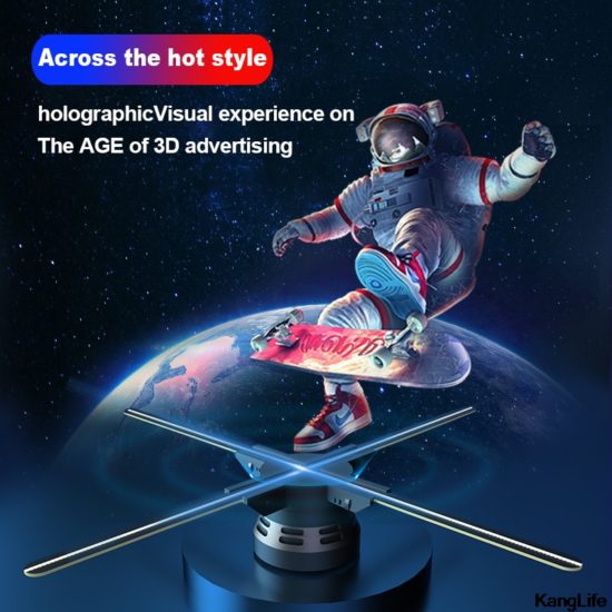 3D Hologram Projector Fan Remote Wifi Control Commercial Advertise Display Transmit - Image 2