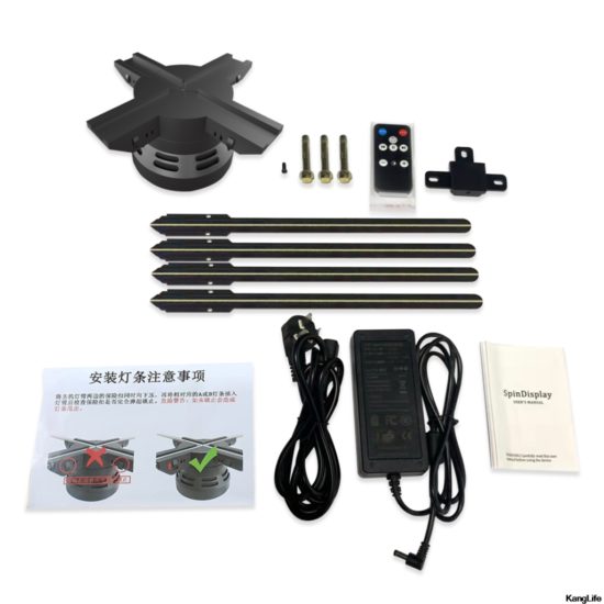 3D Hologram Projector Fan Remote Wifi Control Commercial Advertise Display Transmit - Image 3