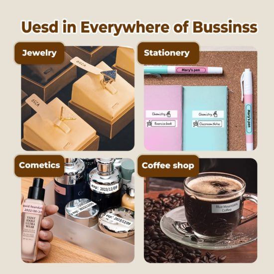 Thermal Label Maker Mini Printer Wireless DIY Sticker Label Machine Various Label Paper - Image 4