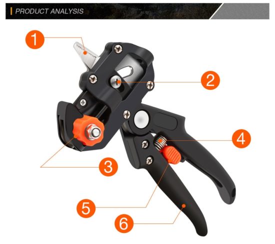 Film Grafting scissors Gun knife grafting tools fruit tree grafting machine gardening tools - Image 4