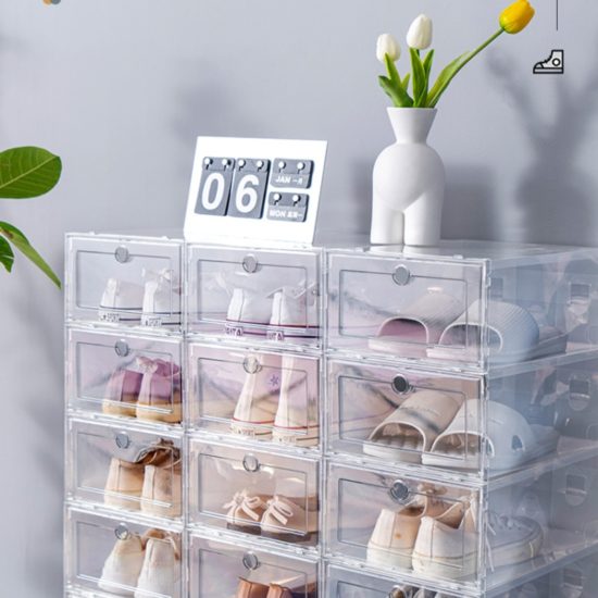 storage box shoe cabinet High Transparent, thickened dustproof 6pcs - Image 4