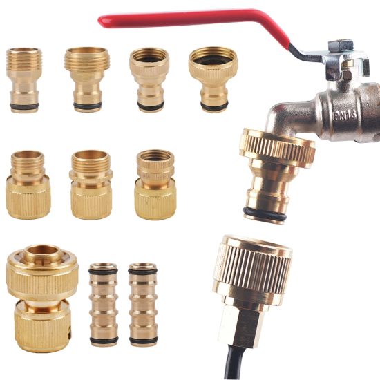 Garden Watering Adapter Irrigation Copper Hose Fittings 1Pcs Quick Connector Brass - Image 4