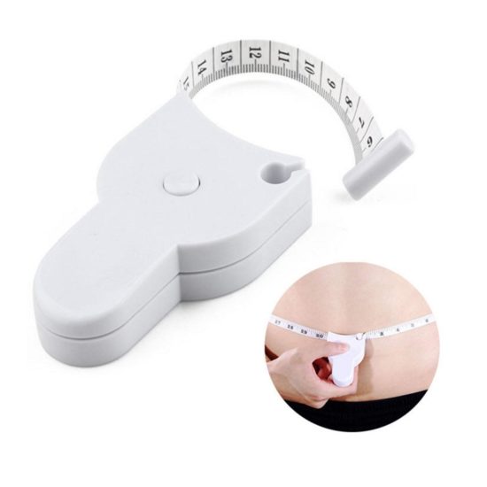 Self-tightening Body Measuring Tape Ruler 150cm/60 Inch Sewing Measure Ruler Meter Film for Waist Chest Legs