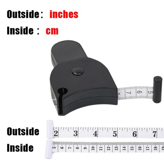 Self-tightening Body Measuring Tape Ruler 150cm/60 Inch Sewing Measure Ruler Meter Film for Waist Chest Legs - Image 3