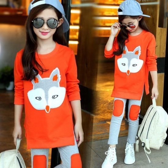 Girls Clothes Set Jacket+Trousers Pants 2PCS Children Clothing for Girl Teen Kids 8-12 Year - Image 2