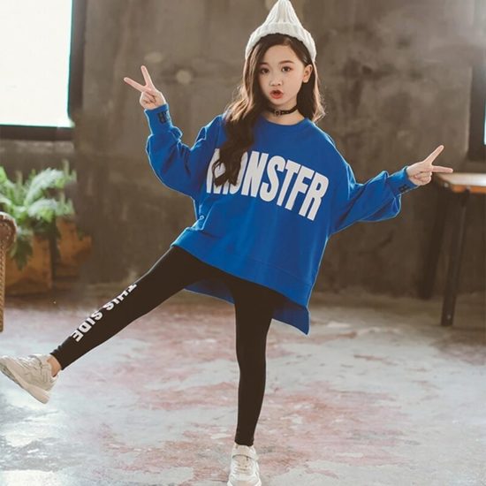 Girls Clothing Sets Teens Tracksuit Big Children'S Casual Sweater+Pants Kids Sports Suits 4-13Y - Image 4