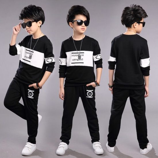 Teen Children Clothes 3-11year Boys Costume Tracksuit Camouflage Tops Pants 2PCS Children Spring Outfits Set