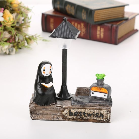 Ghibli Spirited Away No Face Man Figures Toy LED Night Light Anime Totoro Figure Model Toy Kids Gift - Image 2