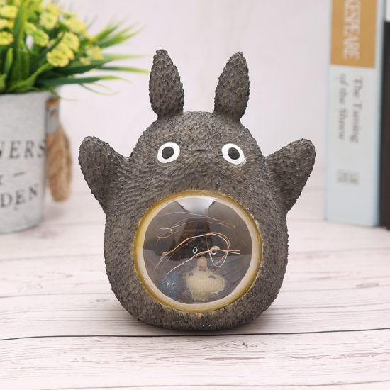 Studio Ghibli Spirited Away Totoro Figures Model Toy LED Night Light Anime Totoro Star Resin Home Decoration Gift - Image 3