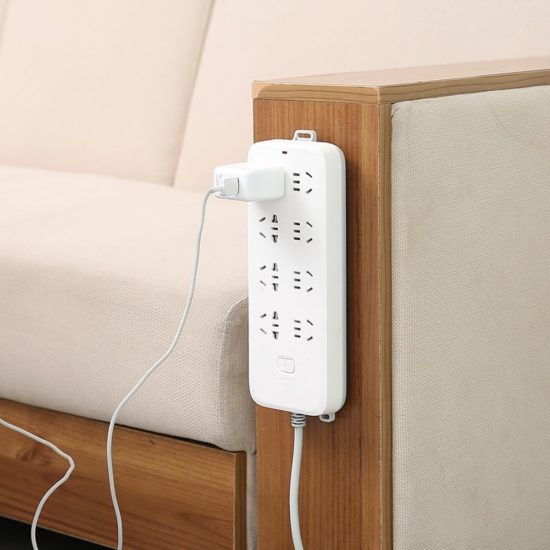 Socket Fixer Cable Organizer Wall Hanging Power Strip Holder Fixator Plug-in Removable Self-Adhesive - Image 2