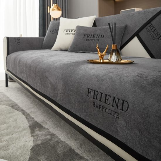 ⁦Sofa Covers Seat Towel Universal Slipcovers L Shape Corner for Living Room Non Slip Couch Protector⁩ - الصورة ⁦3⁩