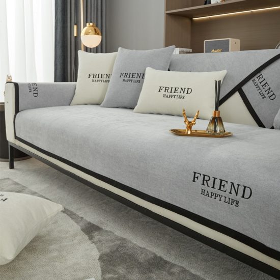 ⁦Sofa Covers Seat Towel Universal Slipcovers L Shape Corner for Living Room Non Slip Couch Protector⁩ - الصورة ⁦4⁩