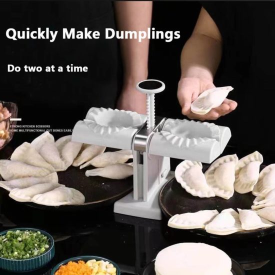 Fully Automatic Dumpling Machine Double Head Press Mold DIY Empanadas - Image 2