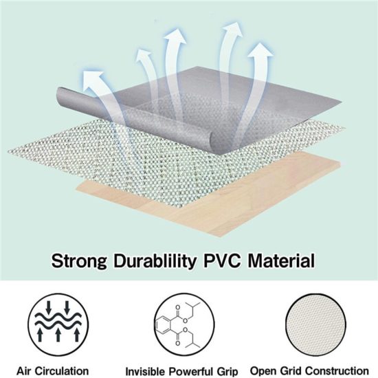Antiskid Net Cloth PVC Can Cut Foam Silicone Anti Slip Mat For Carpet Sofa Car Foot Pad - Image 4