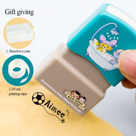Children's Name Seal Custom Student's Name Stamp Kindergarten Clothes Waterproof Name Sticker