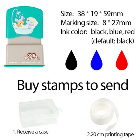 Children's Name Seal Custom Student's Name Stamp Kindergarten Clothes Waterproof Name Sticker - Image 2