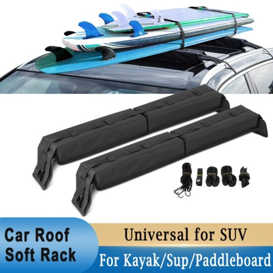 Car Roof Luggage Soft Rack Pads for Kayak/Sup/Paddleboard/Canoe/Snowboard/Windsurfing Car Universal Surfboard
