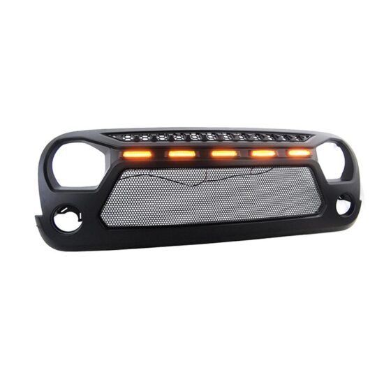 Front Grill For JEEP WRANGLER Jk Accessories 4x4 Offroad Grille With Light Factory Exterior Parts 2007-2017 - Image 2