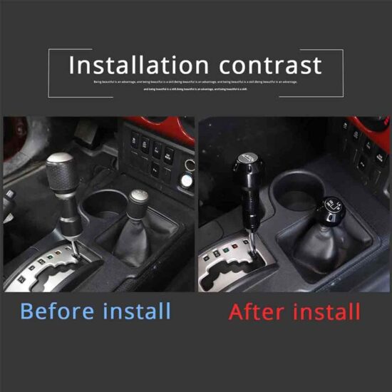 For Toyota FJ Cruiser 2007-2021 Car Gear Grip Head Shift Knob Modification Aluminum alloy interior Accessories - Image 3