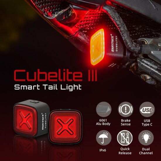 Bike Taillight Bicycle Smart Auto Start/Stop Brake Sensing LED Charging Waterproof IPX6 Cycling