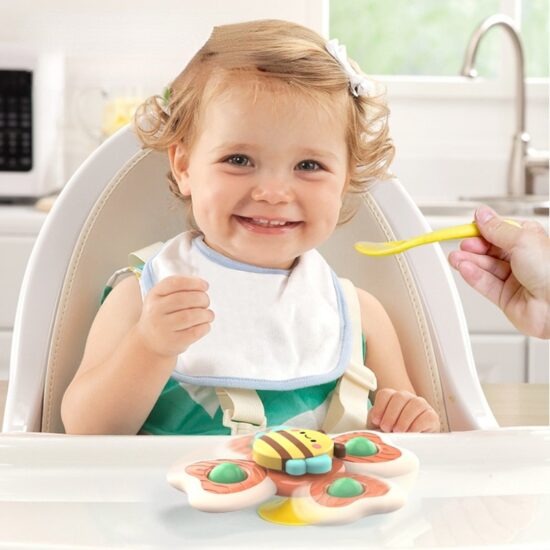 Baby Bath Toys Funny Bathing Sucker Spinner Suction Cup Cartoon Rattles Fidget Educational Toys 3Pcs/Set For Children Boys Gift - Image 3