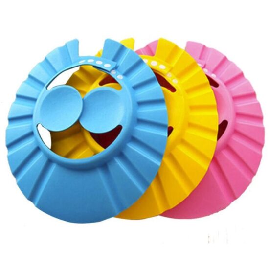 ⁦Cap Hat Soft For Baby Washing Hair Shield For Children Bathing Shower Cap Kids Safe Shampoo Shower⁩ - الصورة ⁦2⁩